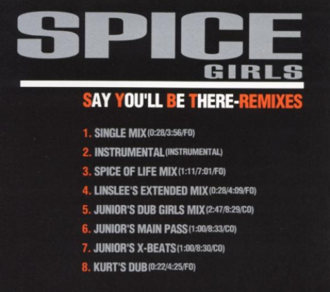 Spice Girls - Say You'll Be There [Japanese Promo CD 2] (1996) mp3