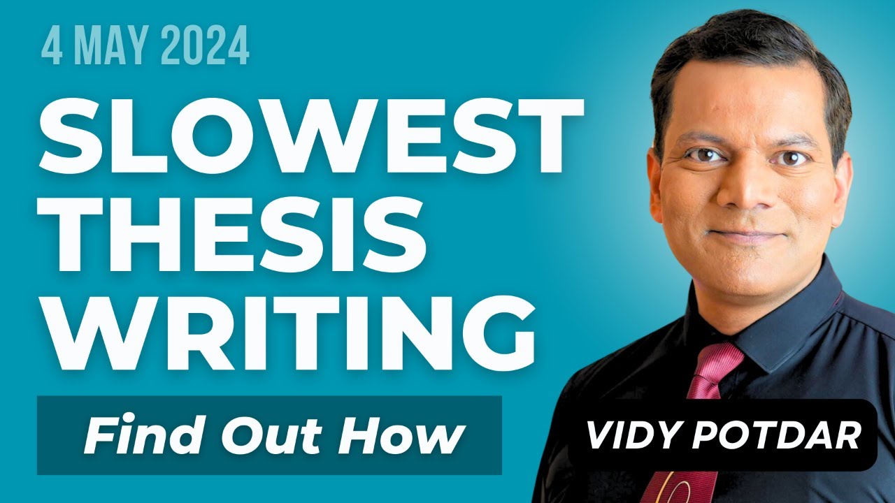 Stuck On Your Master's Thesis? Complete It Fast!