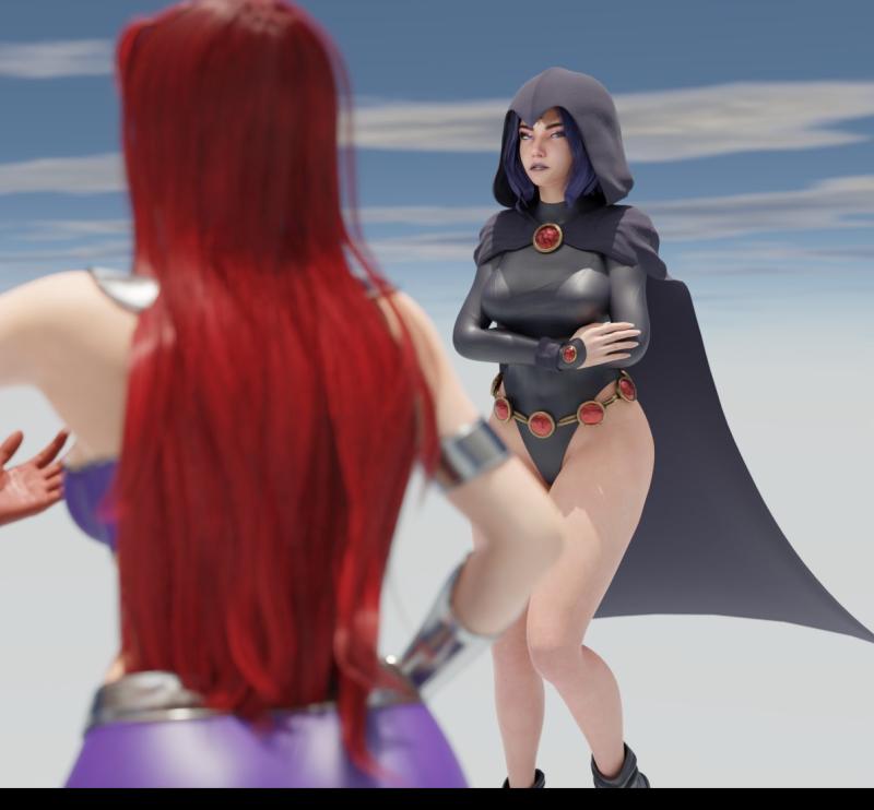 Spungy - Raven Personality Merge 3D Porn Comic