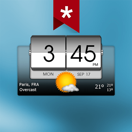 3D Flip Clock & Weather v9.01.1