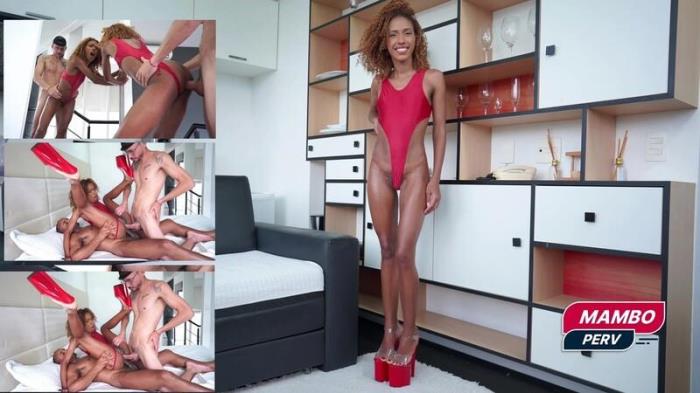 Briane Cristina - Horny slim Brazilian ebony, Briane Cristina intense double anal & climax - DAP, Anal, 2on1, Slim, ATM, bbc, black woman - OB607 [SD 480p]