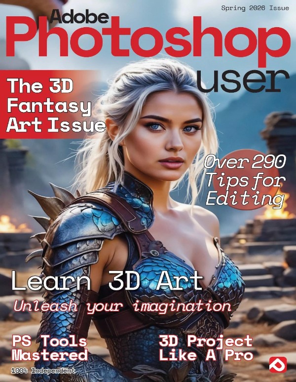 Adobe Photoshop User - The 3D Fantasy Art Issue, Spring 2026