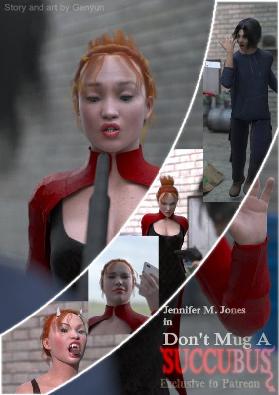 Genyun - Don't mug a Succubus 3D Porn Comic