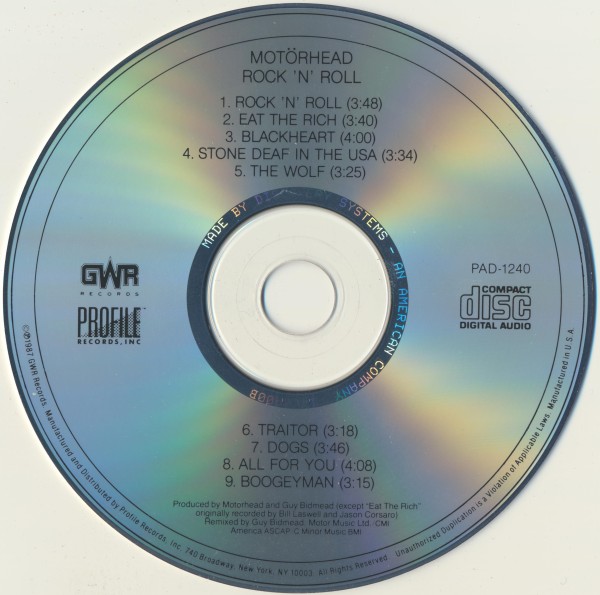 Motorhead - Rock 'N' Roll (1987) (Lossless + mp3)