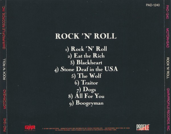 Motorhead - Rock 'N' Roll (1987) (Lossless + mp3)