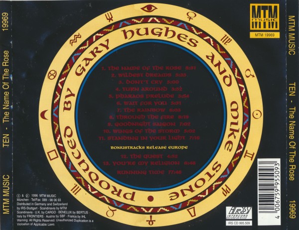 Ten - The Name Of The Rose (1996) (Lossless + mp3)