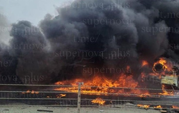 Под Таганрогом россияне сгорели в ДТП с бензовозом