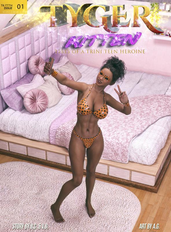AG - Tiger Kitten - Tests Of A Trini Teen Heroine 1 3D Porn Comic