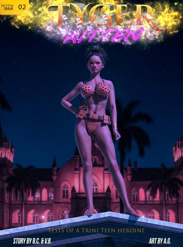 AG - Tiger Kitten - Tests Of A Trini Teen Heroine 2 3D Porn Comic