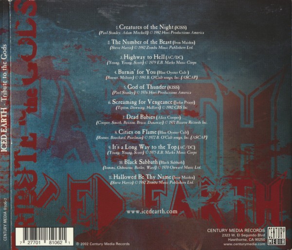 Iced Earth - Tribute To The Gods (2002) (Lossless + mp3) Iced Earth - Tribute To The Gods (2002) (Lossless + mp3)