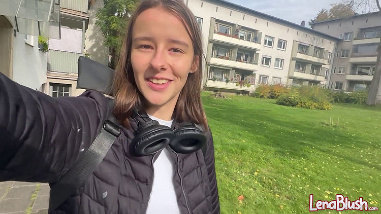 OMG HUGE CUCUMBER Destroys Teen Pussy Lena05 (Onlyfans) FullHD 1080p