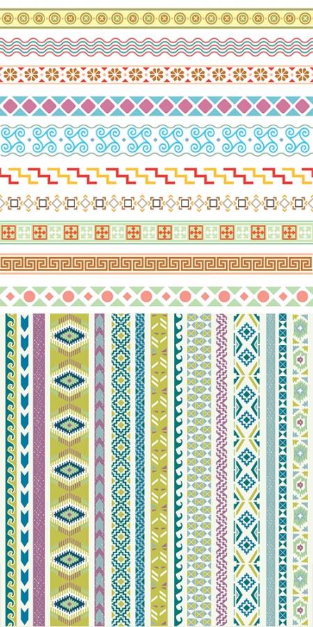 Ornaments, borders in vector