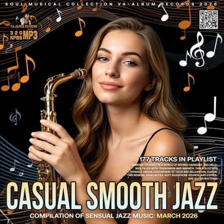 Casual Smooth Jazz (2026) Картинка Casual Smooth Jazz (2026)