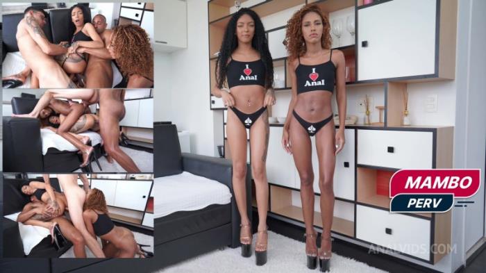 Vitoria Slim, Briane Crystina - Two very slim Brazilian ebonies, Vitoria Slim & Briane Crystina, fucked by 2 huge dicks - DAP, Anal, 2on2, ATOGM, ATM, 0 pussy OB596 - OB596 [FullHD 1080p]