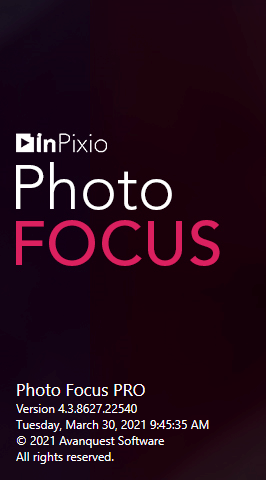 InPixio Photo Focus Pro 4.3.8627.22540