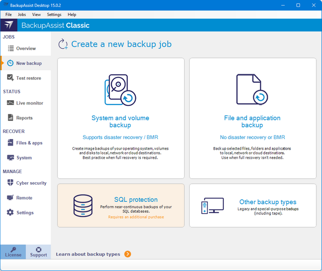 BackupAssist Desktop 15