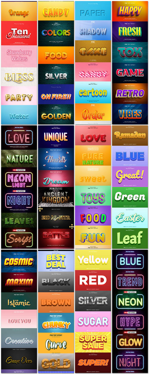 Mega Collection of PSD Text Effects Vol 2