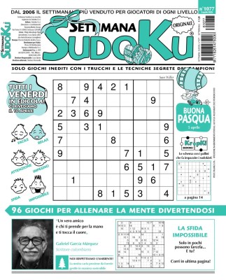 Settimana Sudoku N.1077 - 03 Aprile 2026