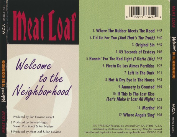 Meat Loaf - Welcome To The Neighborhood (1995) (Lossless + mp3)