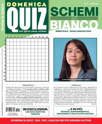 Domenica Quiz Schemi in Bianco N.19 - Aprile-Maggio 2026