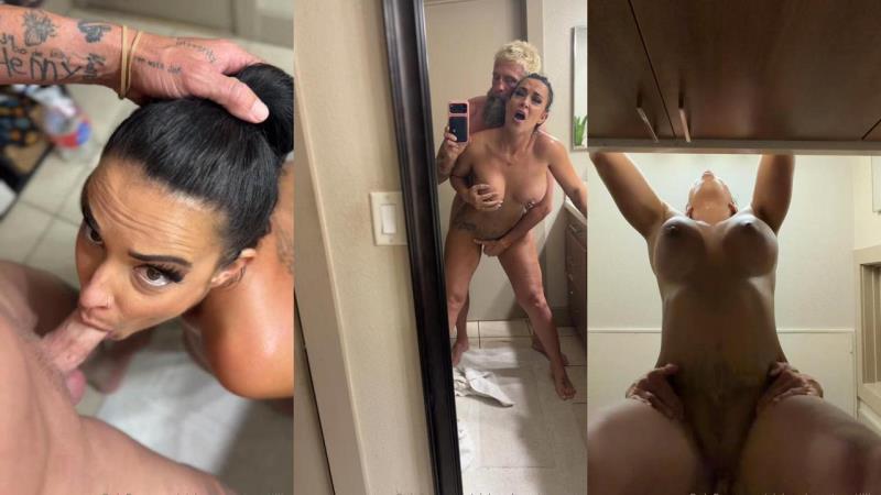 Courtney Tillia - Bathroom Suck, Fuck, And Creampie Before Going Out [FullHD 1080P]  (OnlyFans)