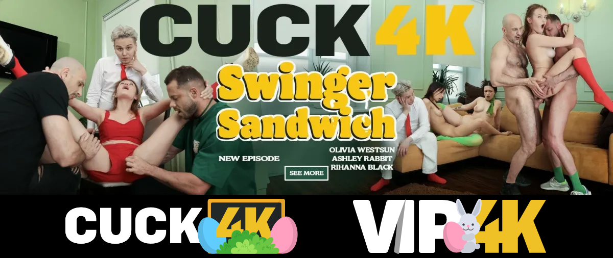 Olivia Westsun AKA Olivia Westwood, Ashly Rabbit AKA Ashley Rabbit, Rihanna Black - Swinger Sandwich in 4K