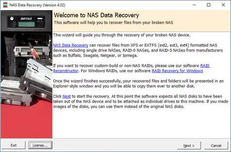 Runtime NAS Data Recovery 4.05
