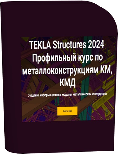 [nip-school] Tekla Structures 2024. Профильный курс по металлоконструкциям КМ, КМД (2025) Видеокурс