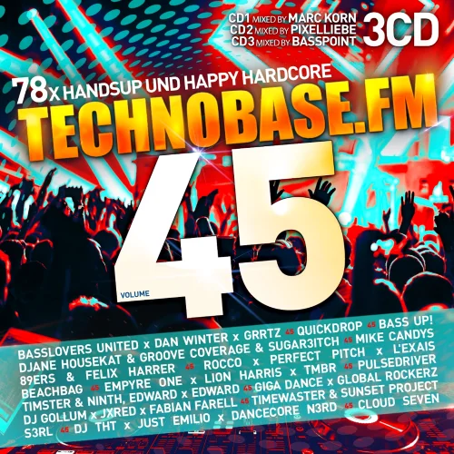 TechnoBase.FM Vol. 45 (3 × CD Digipack)