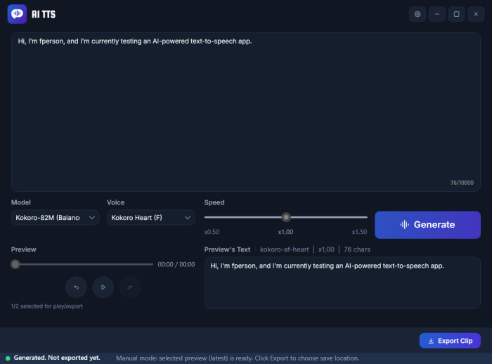 AI Text to Speech 1.0.10