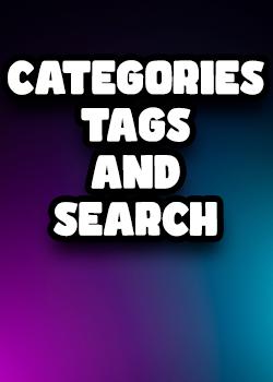 New search, categories and tags Blog