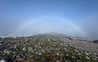 Украинские полярники зафиксировали белую радугу