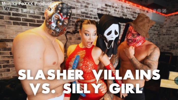 Monika Fox - Slasher Villains vs. Silly Girl Monika Fox Gangbang Scary Rough Fuck With DAP, DP, Anal, Prolapse And Cumshot [2K 1440p]