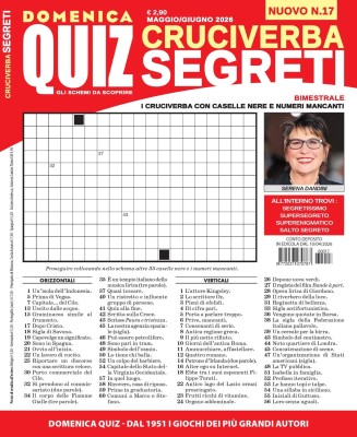 Cruciverba Segreti N.17 - Maggio-Giugno 2026