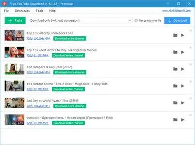 Free YouTube Download 4.5.11.406 Premium Multilingual Portable