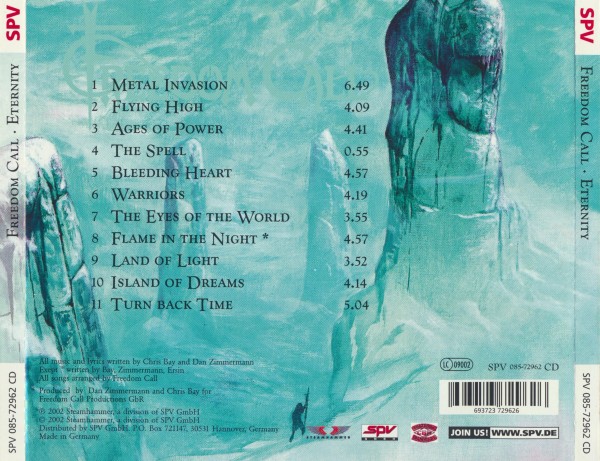 Freedom Call - Eternity (2002) (Lossless + Mp3)