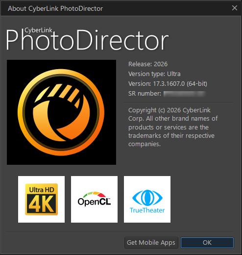 CyberLink PhotoDirector Ultra 2026 v17.3.1607.0