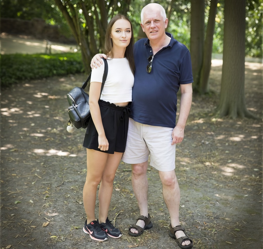 Sasha Sparrow Sexy Forest Walk Turns into Fucking for Young Student and Older Man