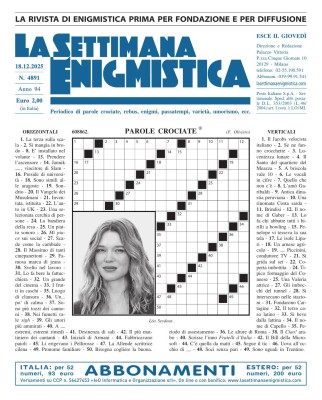 La Settimana Enigmistica N.4891 - 18 Dicembre 2025