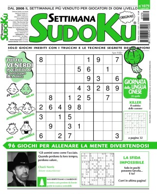 Settimana Sudoku N.1079 - 17 Aprile 2026
