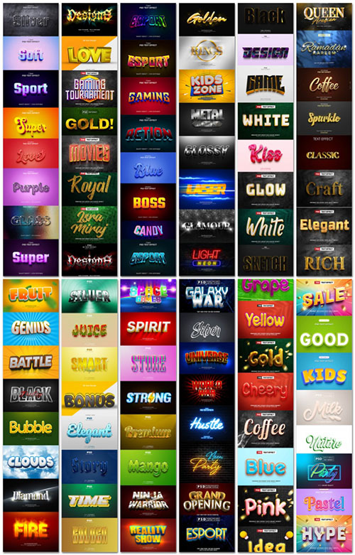 Mega Collection of PSD Text Effects Vol 4