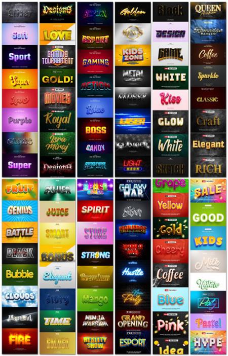 Mega Collection of PSD Text Effects Vol 4