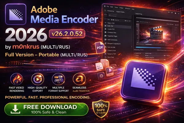 Adobe Media Encoder 2026 v26.2.0.52 by m0nkrus (MULTi/RUS)