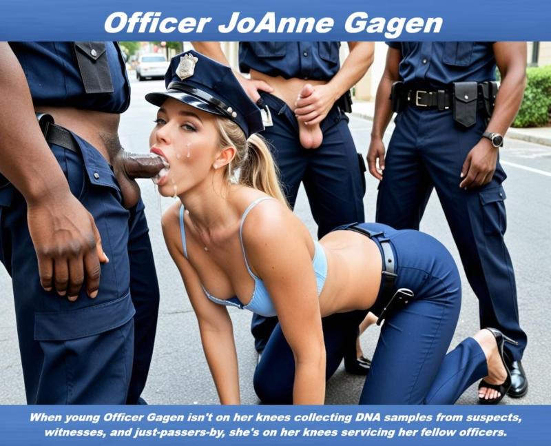 SexycClothedbjs - Officer Gagen's Public Service AI Porn