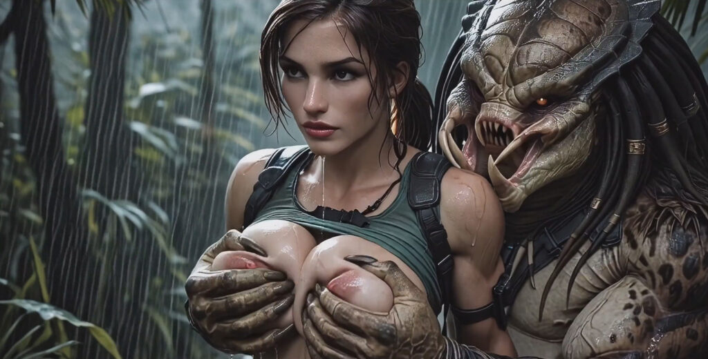 Lara Croft VS Predator