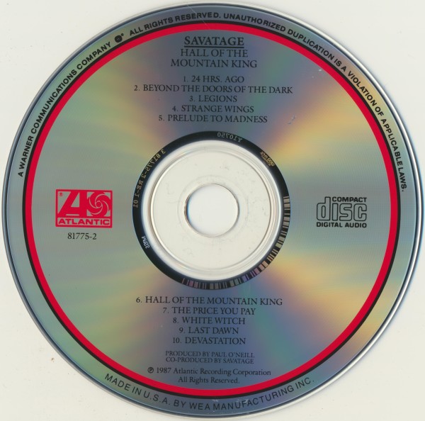 Savatage - Hall of the Mountain King (1987) (Lossless + mp3)