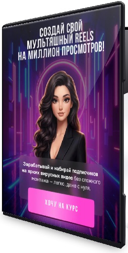 Дарья Рейшвиц - Создай свой мультяшный Reels на миллион просмотров (2026) Видеокурс