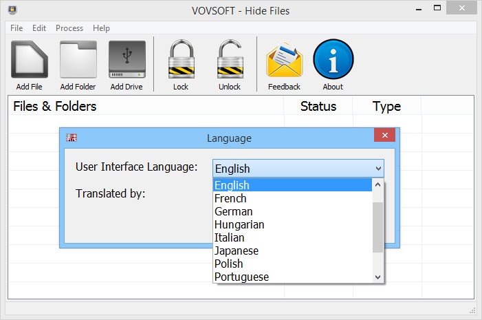 Vovsoft Hide Files 9.5 Multilingual