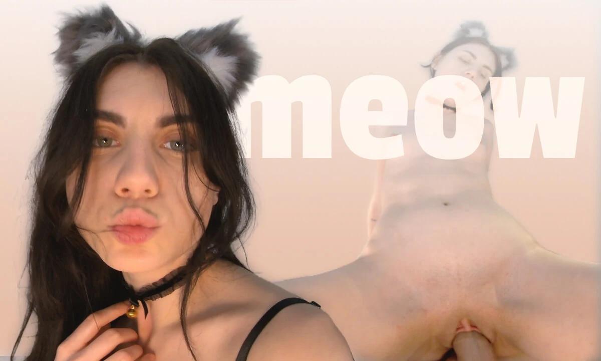 Katrina Dragonfly - Cat Cosplay 18yo Teen Fucks Huge Dick Dildo
