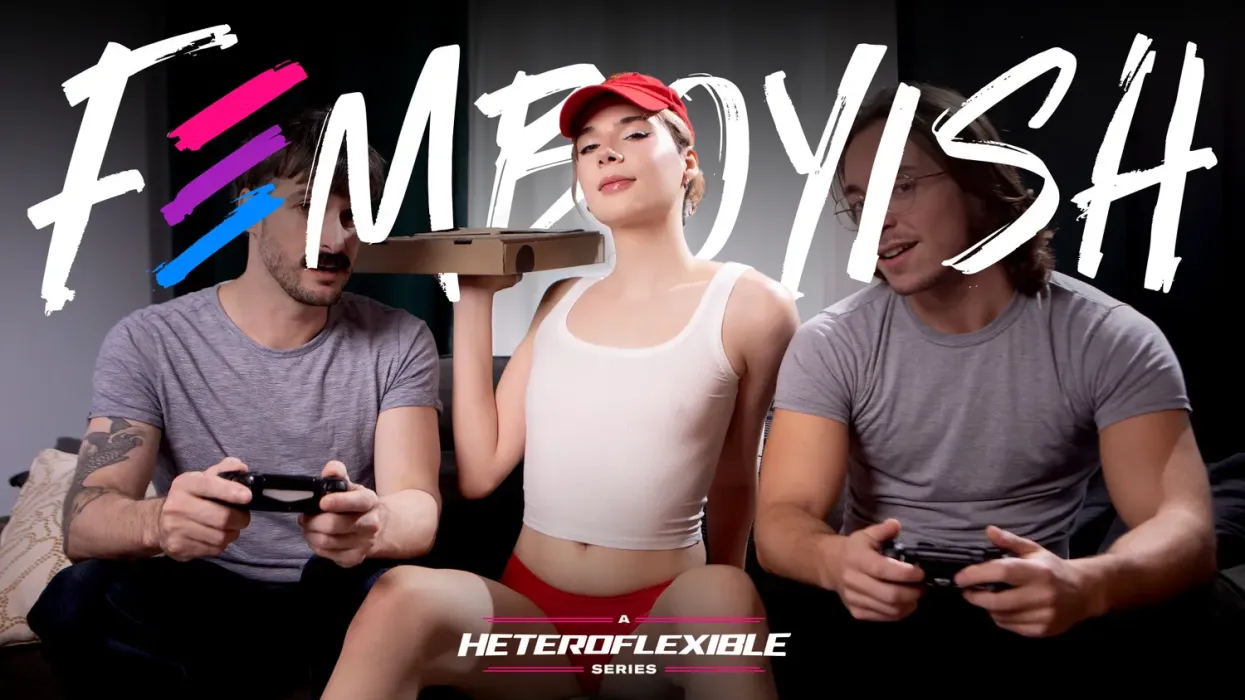 Femboy Pizza Delivery Girl Gets More Than Just The Tip – Yuna Yule, Occitan Prince & Seb Leblan